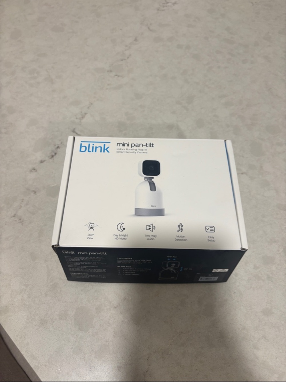 Blink Mini Pan-Tilt Indoor Security Camera - White